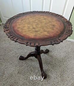 Antique Chippendale Style Mahagony Tilt Top Table