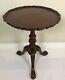 Antique Chippendale Style Mahogany Pie Crust Ball & Claw Foot Table