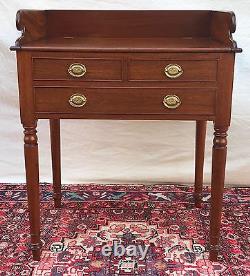 Antique Chippendale Style Mahogany Vanity Or Dressing Table With Folding Mirror