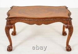 Antique Chippendale Wine Table Ball and Claw Feet Side