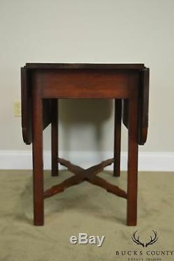 Antique Early 19th Century Country Chippendale Style Drop Leaf Table
