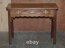 Antique George III Side Table Circa 1760 Very Heavy Mahogany Chippendale Carved