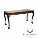 Antique Georgian Carved Mahogany Ball And Claw 64 Console Table