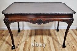 Antique IRISH 18th / 19th C GEORGE III Sea SHELL Carved MAHOGANY Sofa TEA TABLE