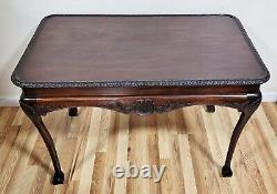 Antique IRISH 18th / 19th C GEORGE III Sea SHELL Carved MAHOGANY Sofa TEA TABLE