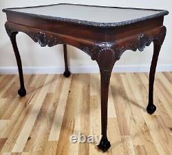 Antique IRISH 18th / 19th C GEORGE III Sea SHELL Carved MAHOGANY Sofa TEA TABLE