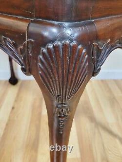 Antique IRISH 18th / 19th C GEORGE III Sea SHELL Carved MAHOGANY Sofa TEA TABLE