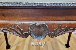 Antique IRISH 18th / 19th C GEORGE III Sea SHELL Carved MAHOGANY Sofa TEA TABLE