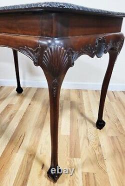 Antique IRISH 18th / 19th C GEORGE III Sea SHELL Carved MAHOGANY Sofa TEA TABLE