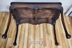 Antique IRISH 18th / 19th C GEORGE III Sea SHELL Carved MAHOGANY Sofa TEA TABLE