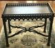 Antique Lane Chippendale Fret Work Carved Tea Coffee Table 24x16.5x27 Vintage