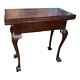Antique Mahogany American Chippendale Style Game Table
