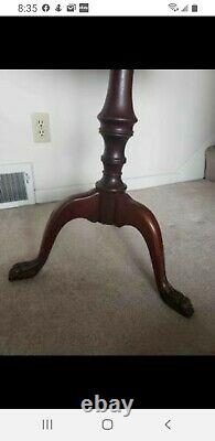 Antique Mahogany Chippendale Table With Claw Feet circa 1900's