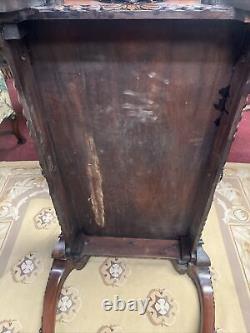 Antique Mahogany Druce & Co. Of London Chippendale Silver Table Library Entryway