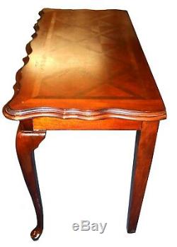 Antique Parquetry Mahogany Foyer Console Table