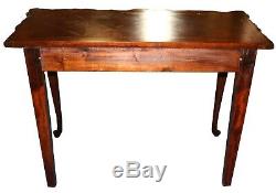 Antique Parquetry Mahogany Foyer Console Table