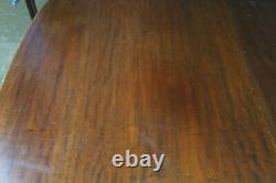 Antique Romweber English Chippendale Georgian Mahogany Extendable Dining Table