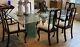 Antique Set Of 6 Large Queen Anne Chippendale Dinning Chairs (2 End, 4 Side) A+