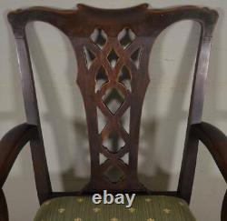 Antique Set of 6 Mahogany Chippendale Ball and Claw Dining Chairs #21719
