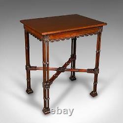 Antique Side Table, English, Occasional, Chippendale Taste, Georgian, Circa 1800