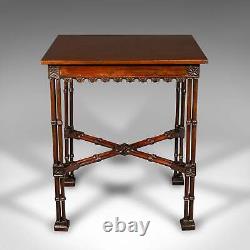 Antique Side Table, English, Occasional, Chippendale Taste, Georgian, Circa 1800