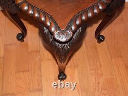 Antique Solid Mahogany Chippendale Style Table Stand