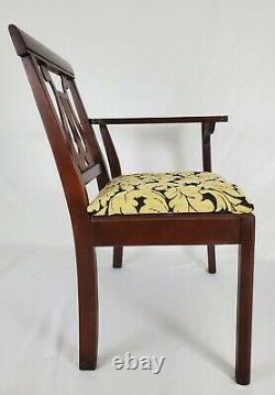 Antique Telephone Table Gossip Chair Hall Bench Harp Lyre Chippendale Vintage