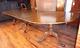Antique Triple Pedestal 144 Dining Room Banquet Table Flame Mahogany 12' Long