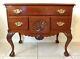 Antique/vtg Mahogany Wood Ball & Claw Lowboy Chest Of Drawers Dresser End Table