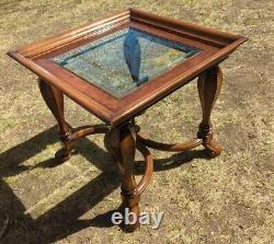 Antique Wooden Indonesian Accent Table