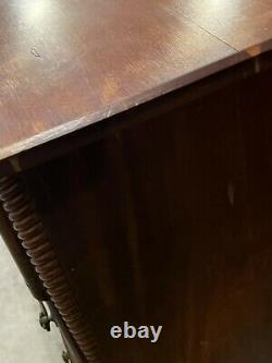 Antique chippendale block front ball & claw bachlors chest dresser fantastic