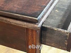Antique chippendale card table mahogany marlborough legs 1790s