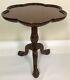 Ardley Hall Chippendale Style Mahogany Pie Crust Table With Ball & Claw Feet