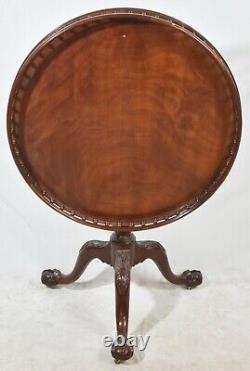 BAKER Stately Homes Collection Round Tilt Top Mahogany Table