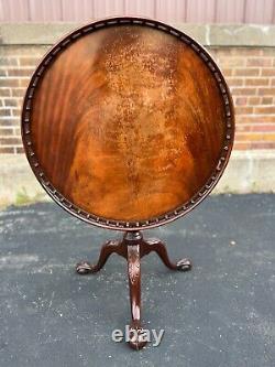 BAKER Stately Homes Mahogany Tilt Top Ball & Claw Table