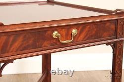 Baker Chinese Chippendale Style Mahogany Side Table