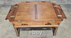 Baker Furniture Butler Table Mahogany Coffee Table