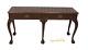 Baker Furniture Chippendale Burled Console Table Ball & Claw Feet