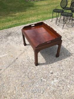Baker Furniture Chippendale Mahogany Coffee Table