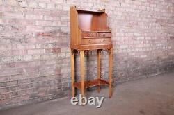 Baker Furniture Chippendale Style Narrow Writing Desk or Entry Table
