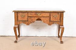 Baker Furniture Georgian Banded Burled Walnut Server or Dressing Table