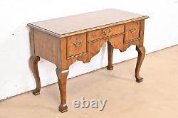 Baker Furniture Georgian Banded Burled Walnut Server or Dressing Table