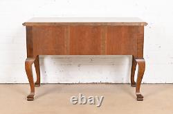 Baker Furniture Georgian Banded Burled Walnut Server or Dressing Table