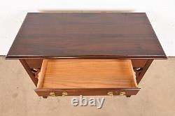 Baker Furniture Georgian Carved Mahogany Writing Desk or Console Table