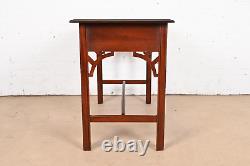 Baker Furniture Georgian Carved Mahogany Writing Desk or Console Table