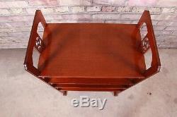 Baker Furniture Historic Charleston Carved Mahogany Four-Tier Étagère or Table