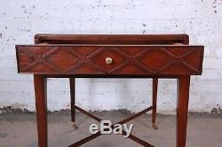 Baker Furniture Historic Charleston Collection Mahogany X-Base Side Table