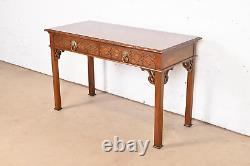 Baker Furniture Historic Charleston Georgian Carved Mahogany Writing Desk