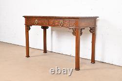 Baker Furniture Historic Charleston Georgian Carved Mahogany Writing Desk