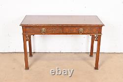 Baker Furniture Historic Charleston Georgian Carved Mahogany Writing Desk